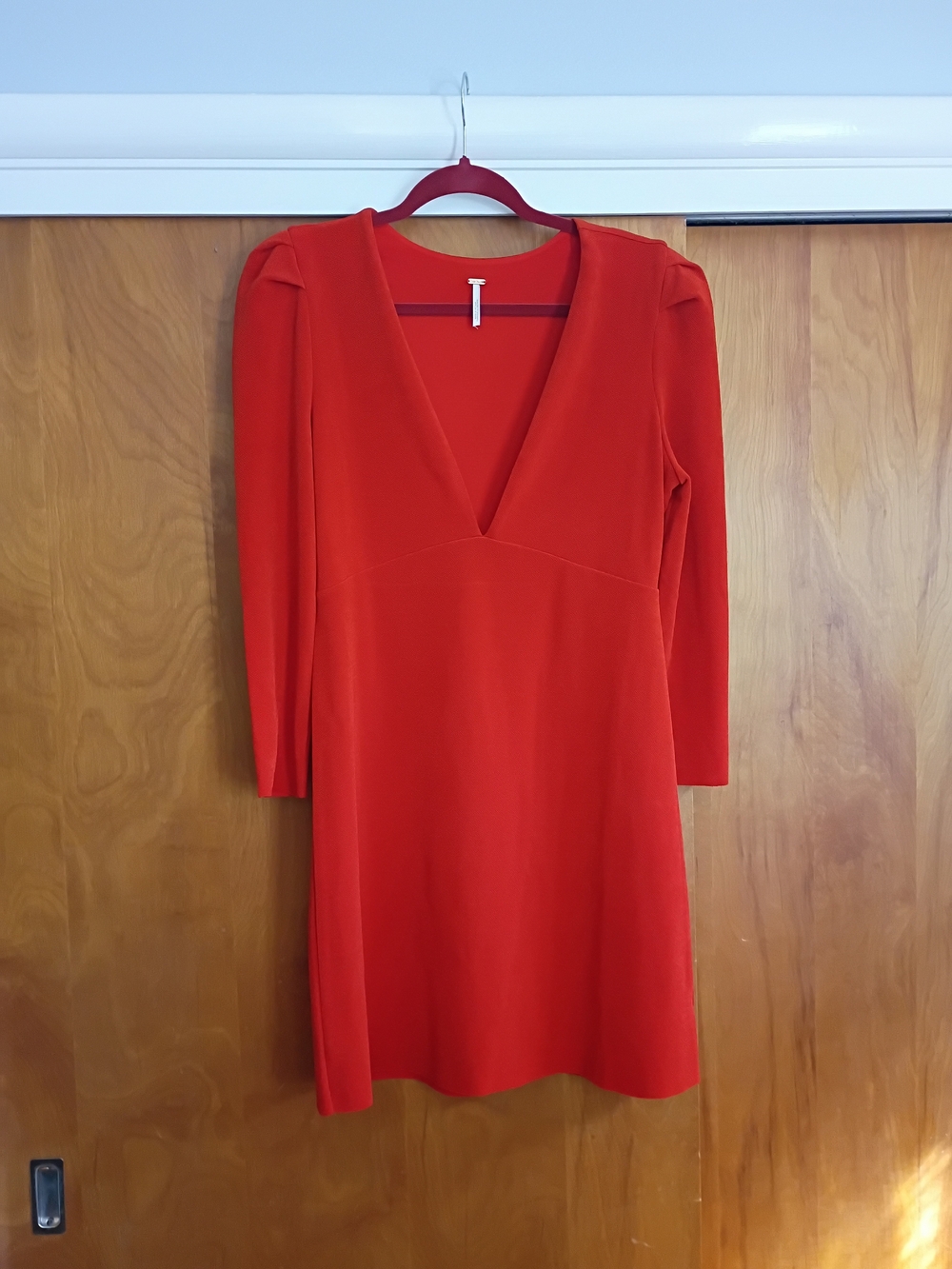 Free People Urban Outfitters Orange DeepV-Neck Women’s Dress Large